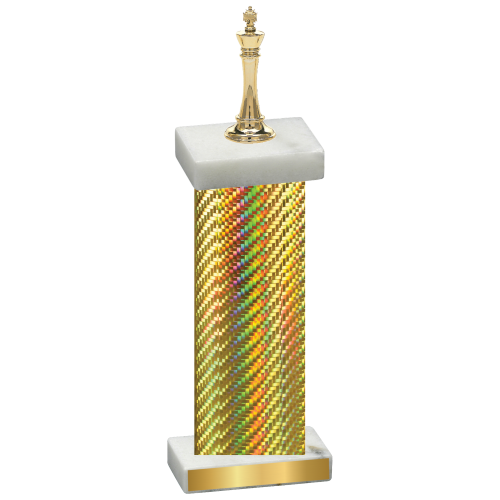 Single Gold Carbon Fiber Chess Trophy