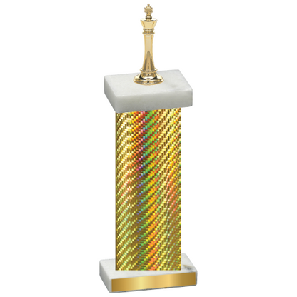 Single Gold Carbon Fiber Chess Trophy