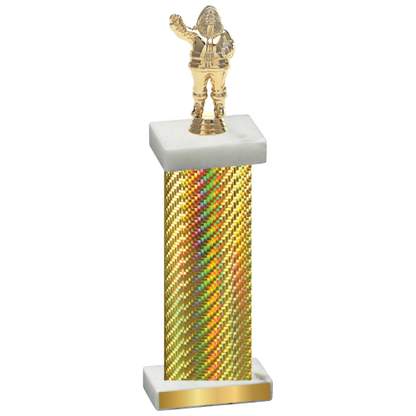 Single Gold Carbon Fiber Holiday Trophy