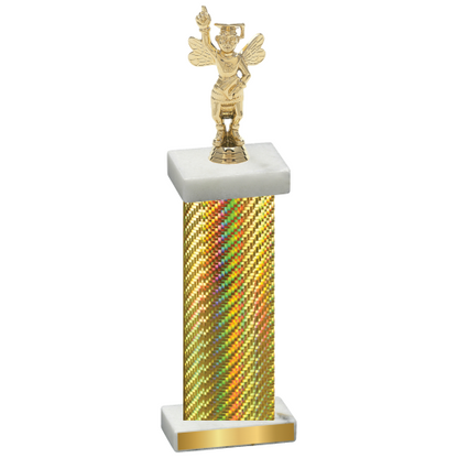 Single Gold Carbon Fiber Academics Trophy