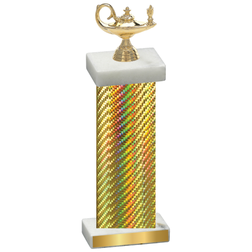 Single Gold Carbon Fiber Academics Trophy