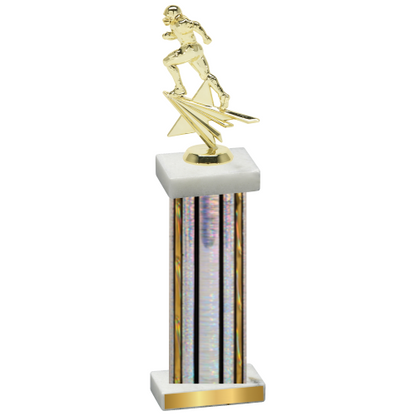 Single Silver Glacier Football Trophy