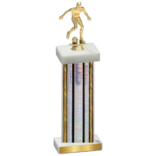 Single Silver Glacier Soccer Trophy