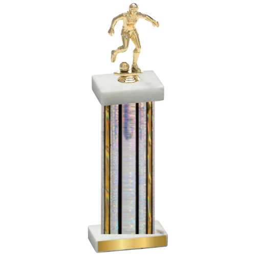 Single Silver Glacier Soccer Trophy