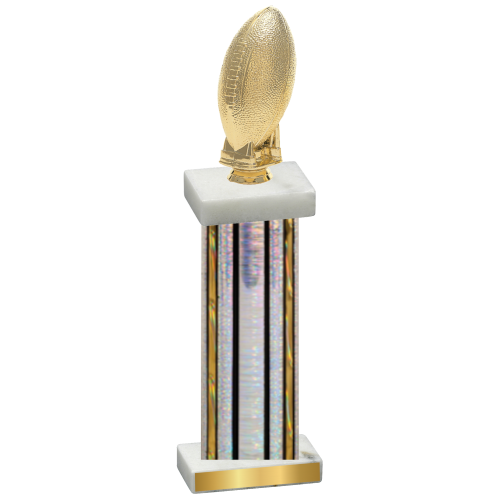 Single Silver Glacier Football Trophy