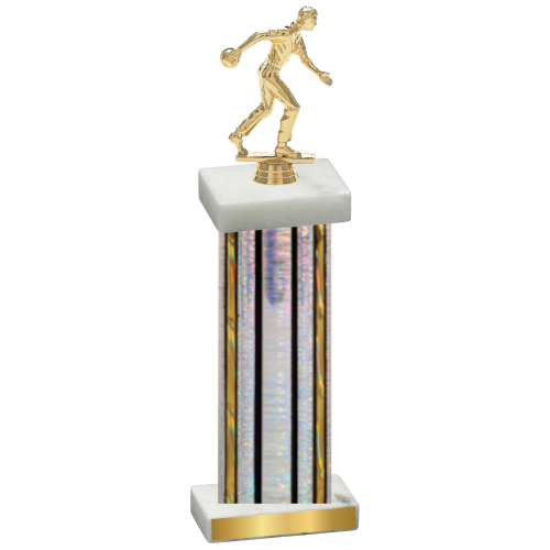 Single Silver Glacier Bowling Trophy