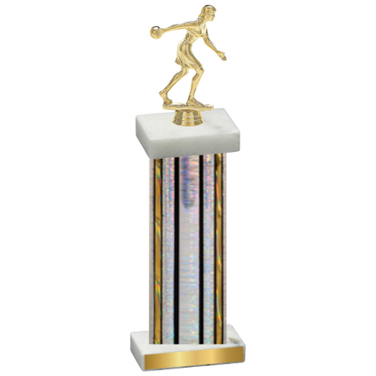 Single Silver Glacier Bowling Trophy