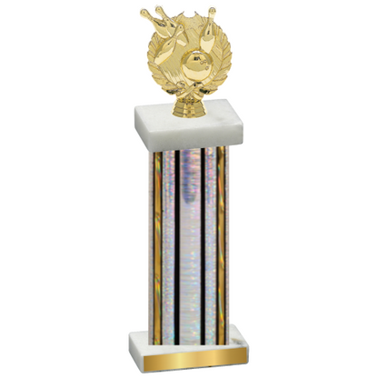 Single Silver Glacier Bowling Trophy