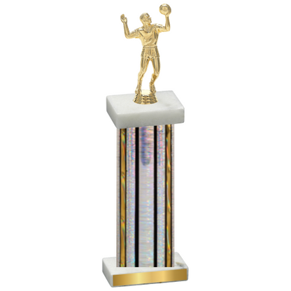 Single Silver Glacier Volleyball Trophy