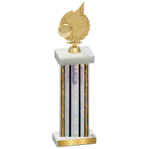 Single Silver Glacier Volleyball Trophy