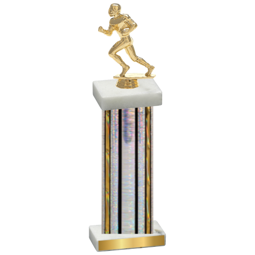 Single Silver Glacier Football Trophy