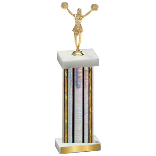 Single Silver Glacier Cheerleading Trophy