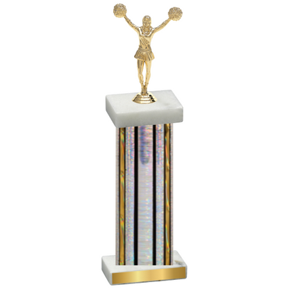 Single Silver Glacier Cheerleading Trophy