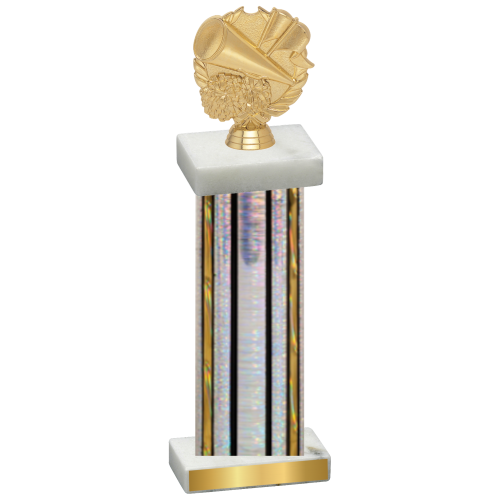 Single Silver Glacier Cheerleading Trophy