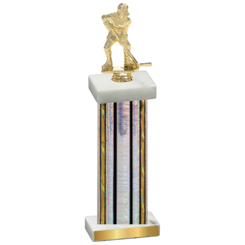 Single Silver Glacier Hockey Trophy