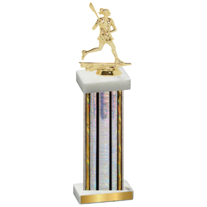 Single Silver Glacier Lacrosse Trophy