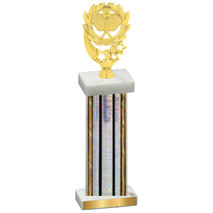 Single Silver Glacier Pickleball Trophy