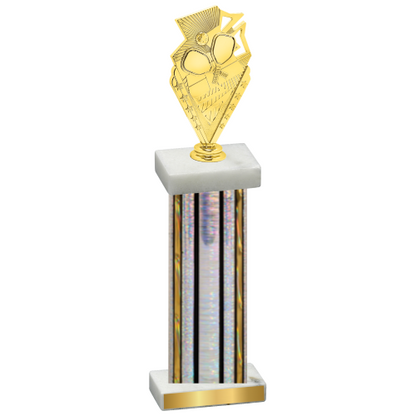 Single Silver Glacier Pickleball Trophy