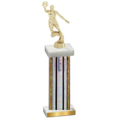 Single Silver Glacier Basketball Trophy