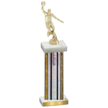 Single Silver Glacier Basketball Trophy