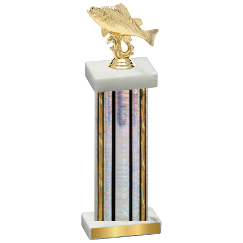 Single Silver Glacier Fishing Trophy