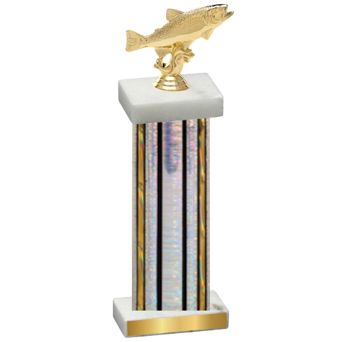 Single Silver Glacier Fishing Trophy