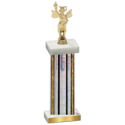 Single Silver Glacier Academics Trophy