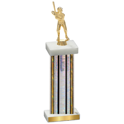 Single Silver Glacier Baseball Trophy