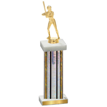 Single Silver Glacier Softball Trophy