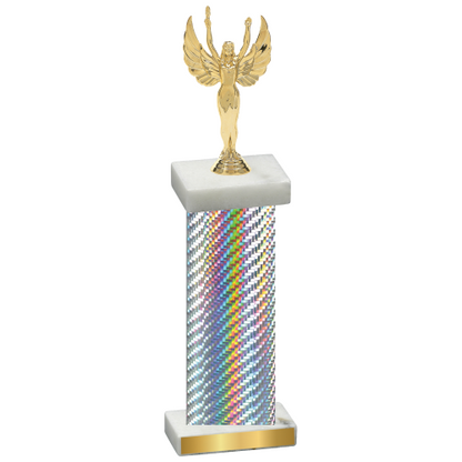 Single Silver Carbon Fiber Victory Trophy