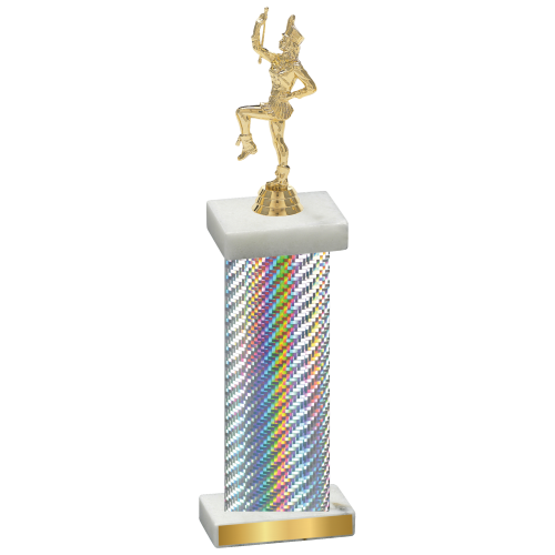 Single Silver Carbon Fiber Majorette Trophy