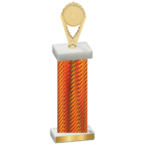 Single Orange Carbon Fiber Insert Trophy