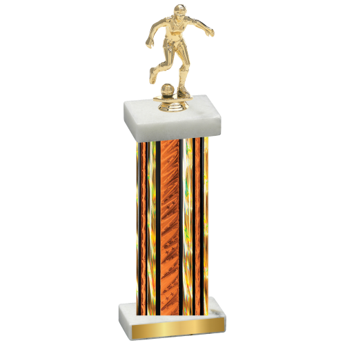 Single Orange Glacier Soccer Trophy