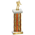 Single Orange Glacier Rugby Trophy