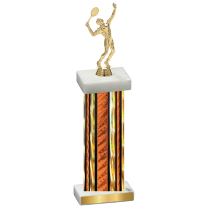 Single Orange Glacier Tennis Trophy