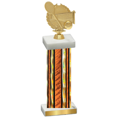 Single Orange Glacier Tennis Trophy