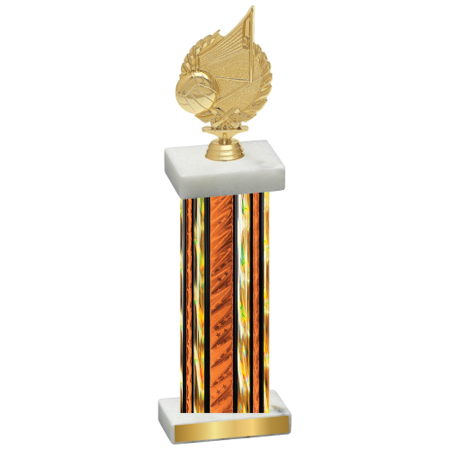 Single Orange Glacier Volleyball Trophy