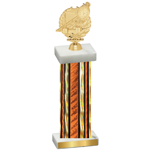 Single Orange Glacier Swimming Trophy