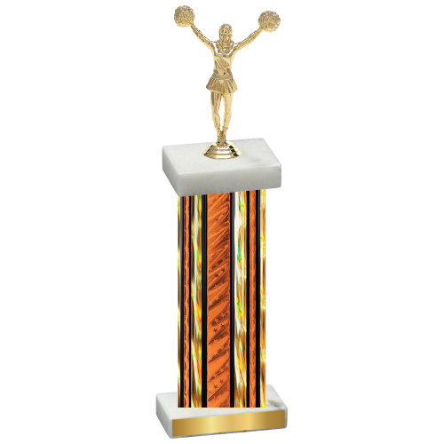 Single Orange Glacier Cheerleading Trophy