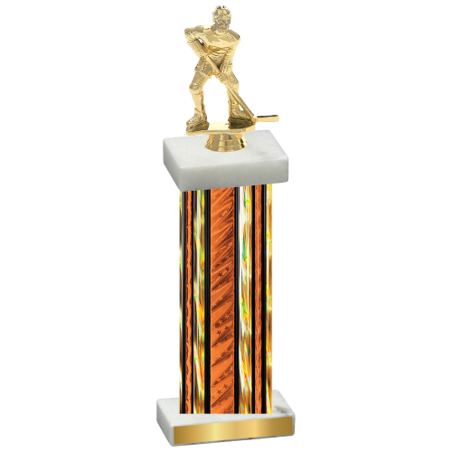 Single Orange Glacier Hockey Trophy