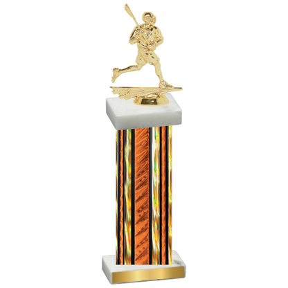 Single Orange Glacier Lacrosse Trophy