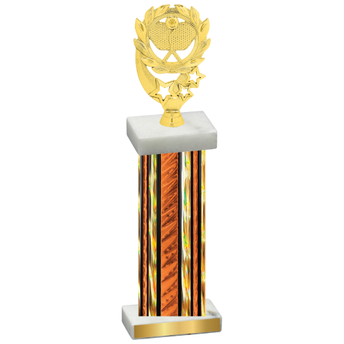 Single Orange Glacier Pickleball Trophy