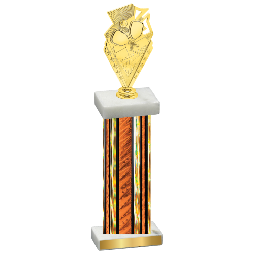 Single Orange Glacier Pickleball Trophy