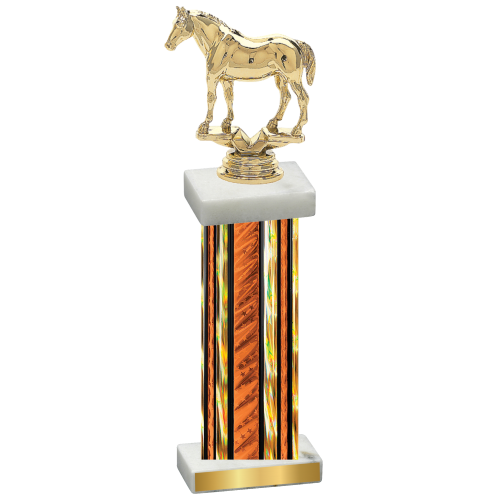 Single Orange Glacier Horses Trophy