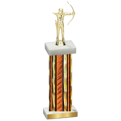 Single Orange Glacier Archery Trophy