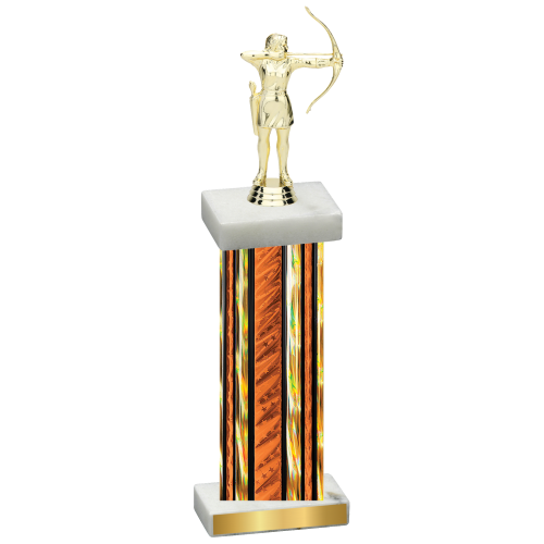 Single Orange Glacier Archery Trophy