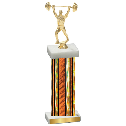 Single Orange Glacier Weights Trophy