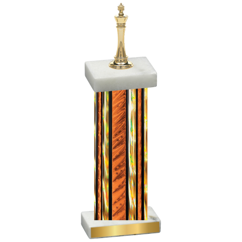 Single Orange Glacier Chess Trophy