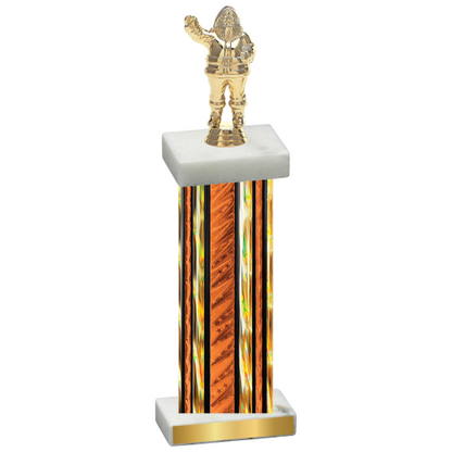 Single Orange Glacier Holiday Trophy