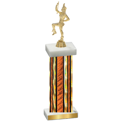 Single Orange Glacier Majorette Trophy